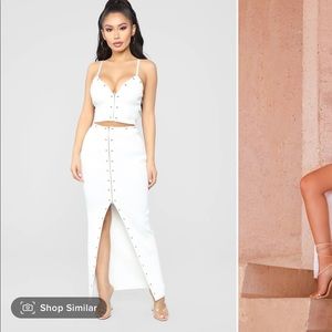 Fashion nova skirt set